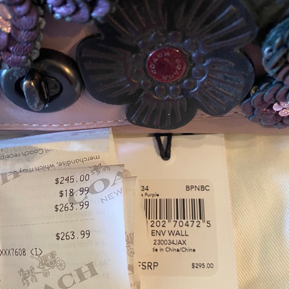 Coach Metallic Colorblock Dreamer & Custom Wallet - Picture 5 of 11